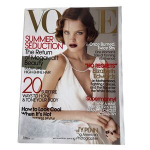 2007 Vogue Magazine ELIZABETH EDWARDS Cover Sexy Ad Poster Promo Art Ads